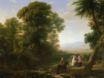 Die Rast auf der Flucht nach Ägypten, 1635-6